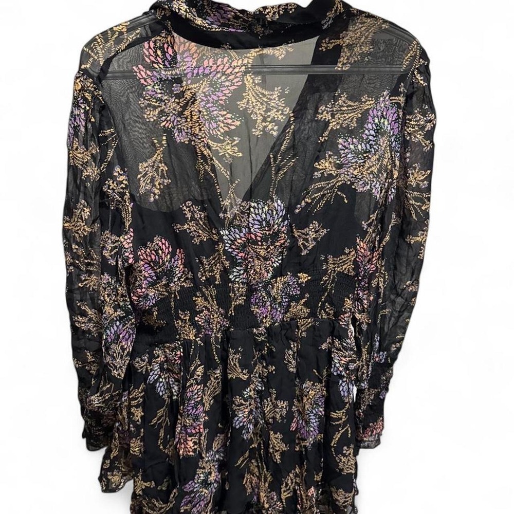 Free People Boho Coachella Fairy Mesh Sheer Top